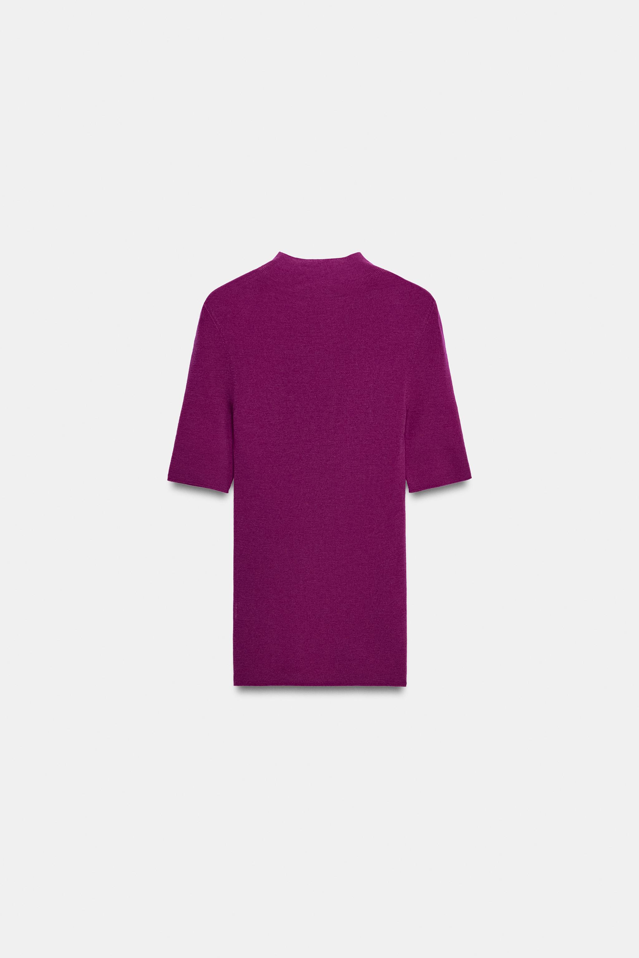 TOP 100 % LAINE EXTRAFINE MANCHES COURTES